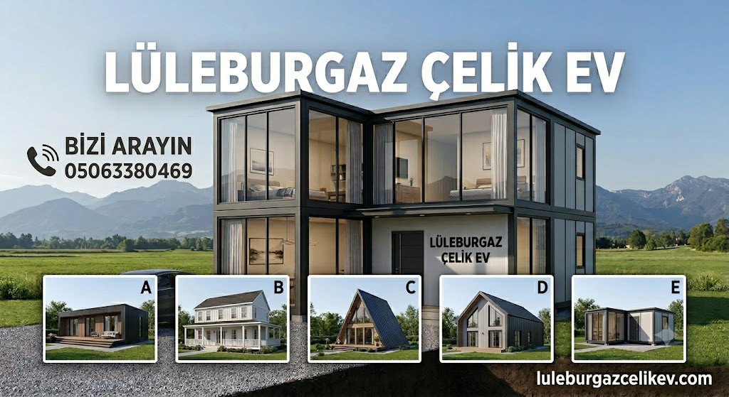 Lüleburgaz çelik konstrüksiyon lüleburgaz çelik ev
