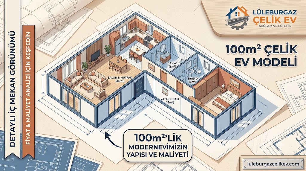 100 m² çelik ev maliyeti